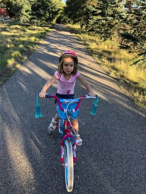 kids bike riding in Vail