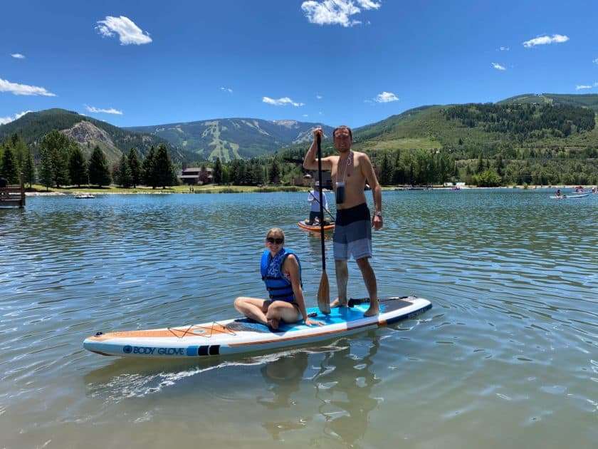 Avon Nottingham Lake Paddleboarding | The Perfect Beach Getaway in Colorado Rocky Mountains