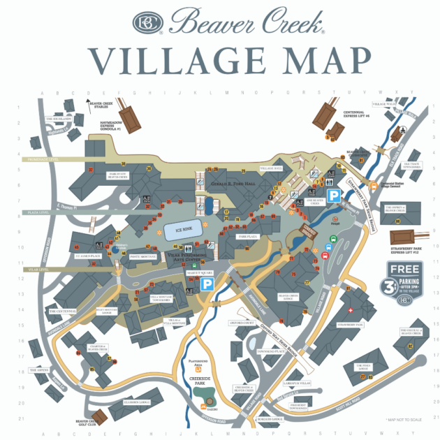 Beaver Creek Village Map