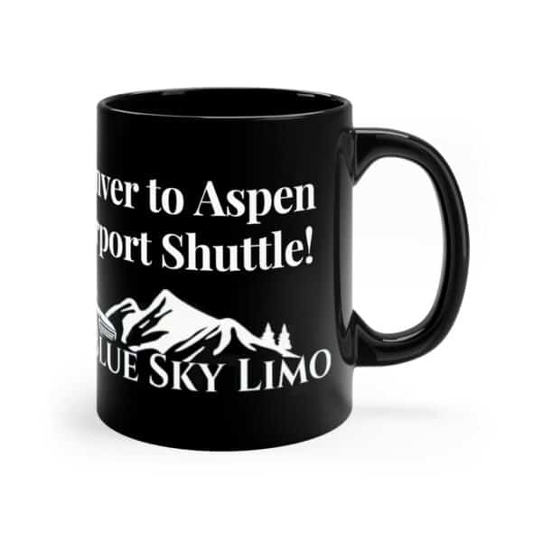 denver to aspen airport shuttle coffee mug view from the right