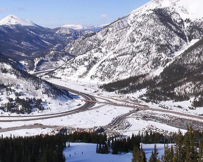 picture showing gow to get to Copper Mountain, Colorado