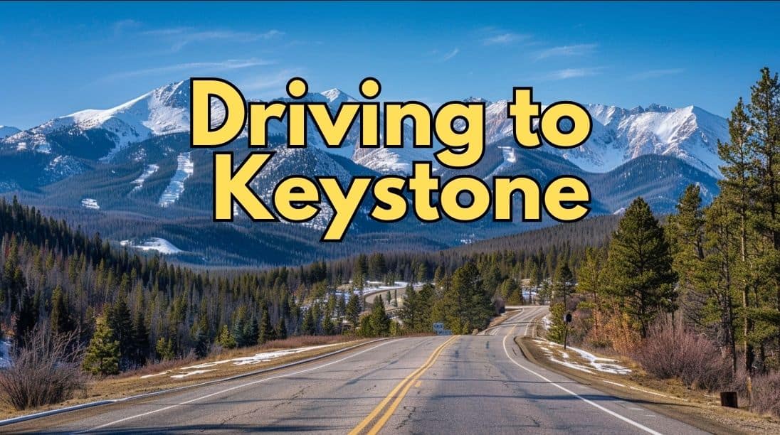 driving to keystone, Colorado