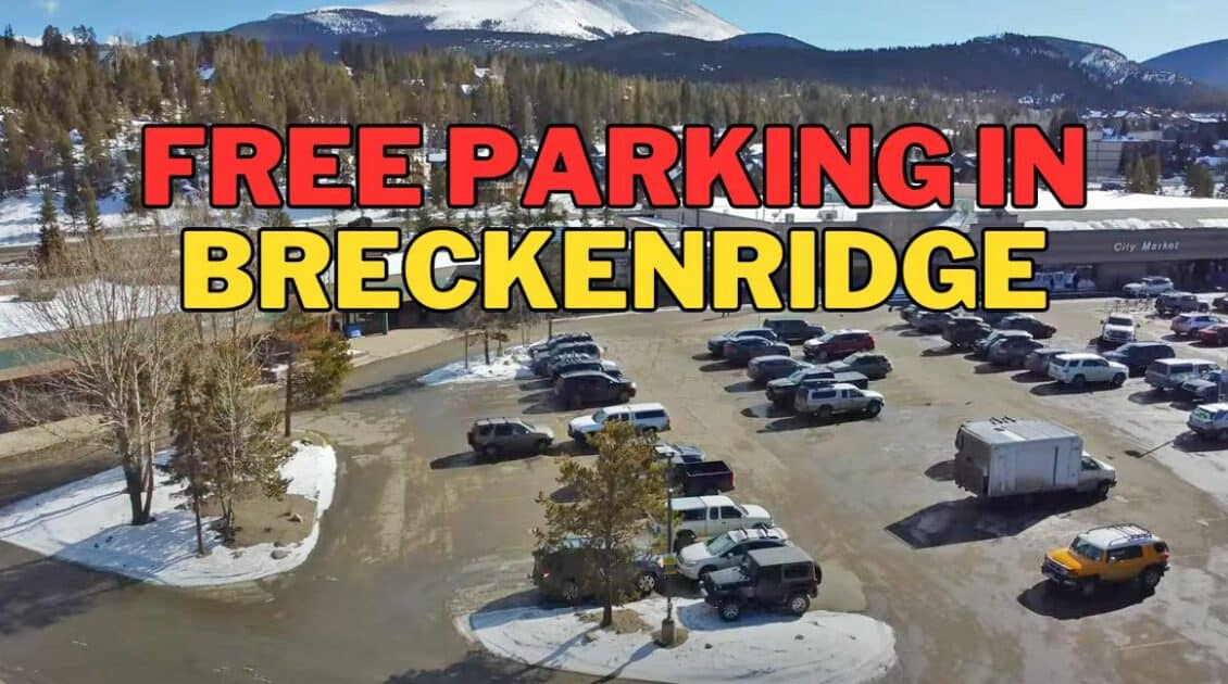 finding free parking in Breckenirdge