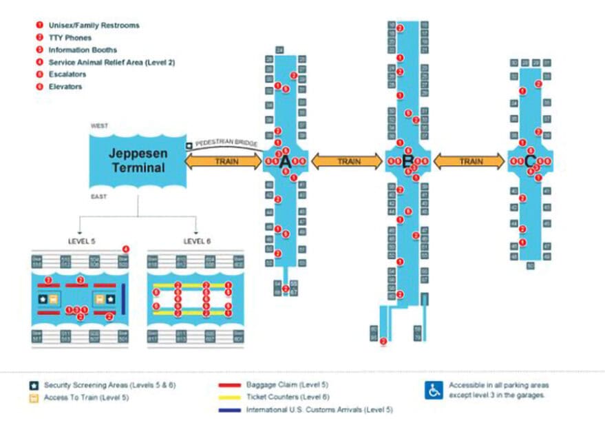 Denver Airport Layout Map