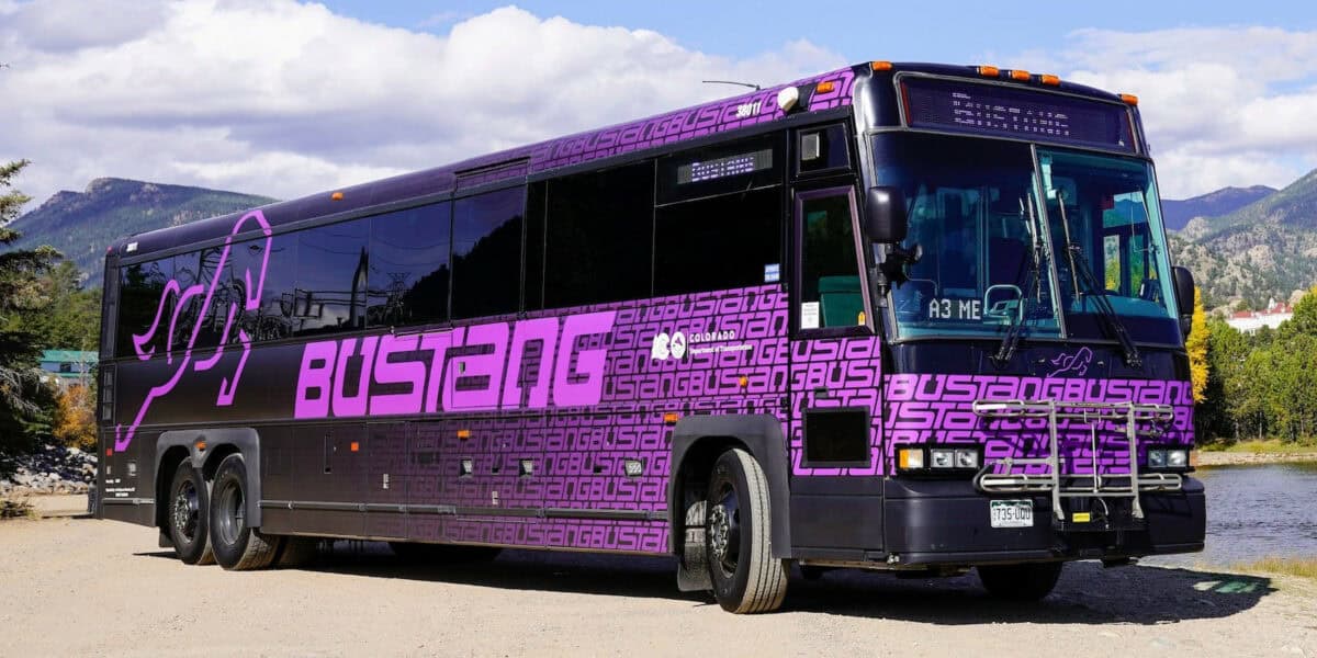 Bustang bus service from Denver Airpor to Edwards