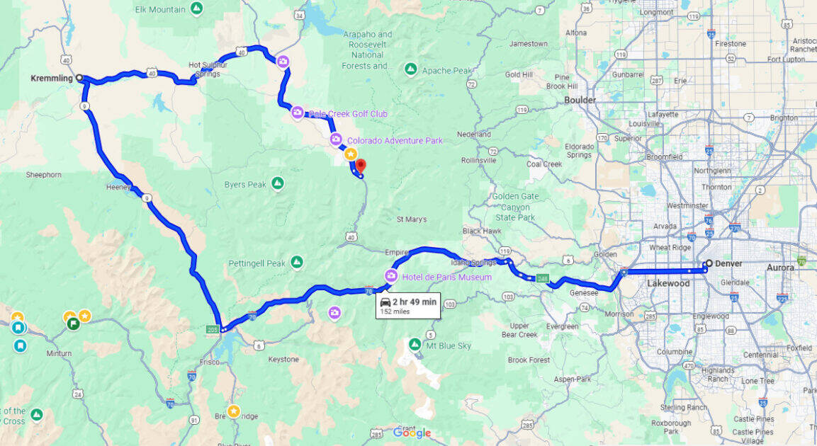 Alternative Routes To Winter Park (When Berthoud Pass Is Closed) 2 The Kremmling Route - Alternative Route from Denver to Winter Park