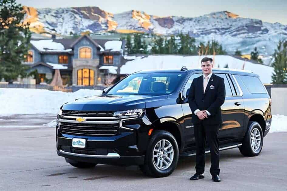 breckenridge wedding driver and car