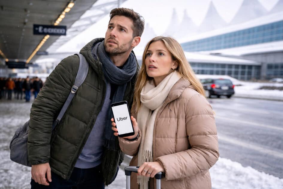 getting an uber at denver airport