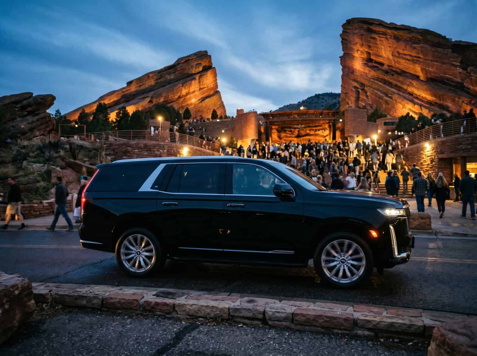 luxury suv door to door service to red rocks