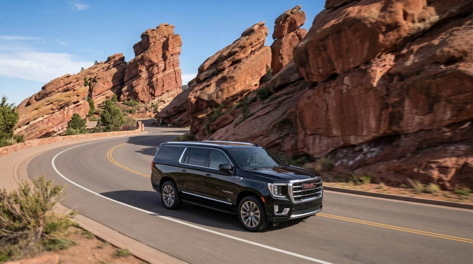 door to door suv transfers to red rocks with blue sky limo