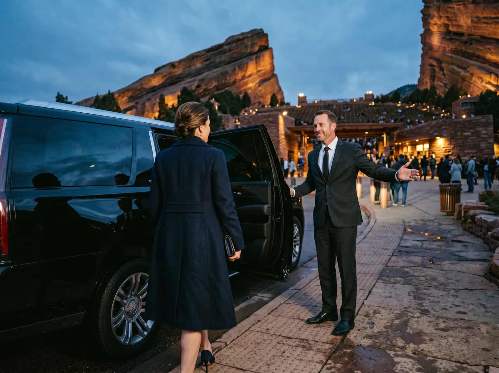 07 luxury SUV with driver for Red Rocks 