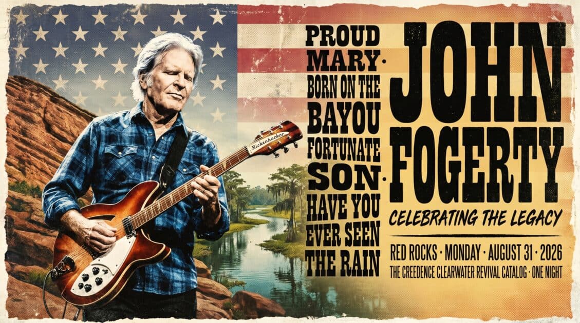 John Fogerty red rocks 2026 poster
