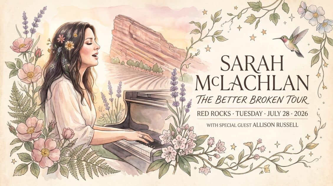 Sarah McLachlan red rocks 2026 poster