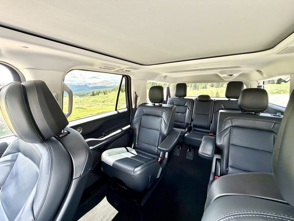 Blue Sky Limo | Keystone Airport Shuttle 9 rear cabin of a Blue Sky Limo Keystone private shuttle